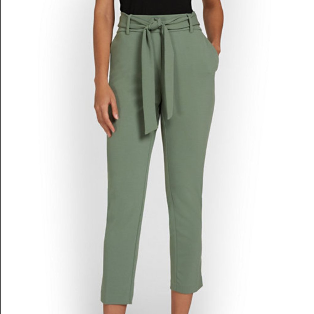 Sage Green Tie Waist Pants NWOT